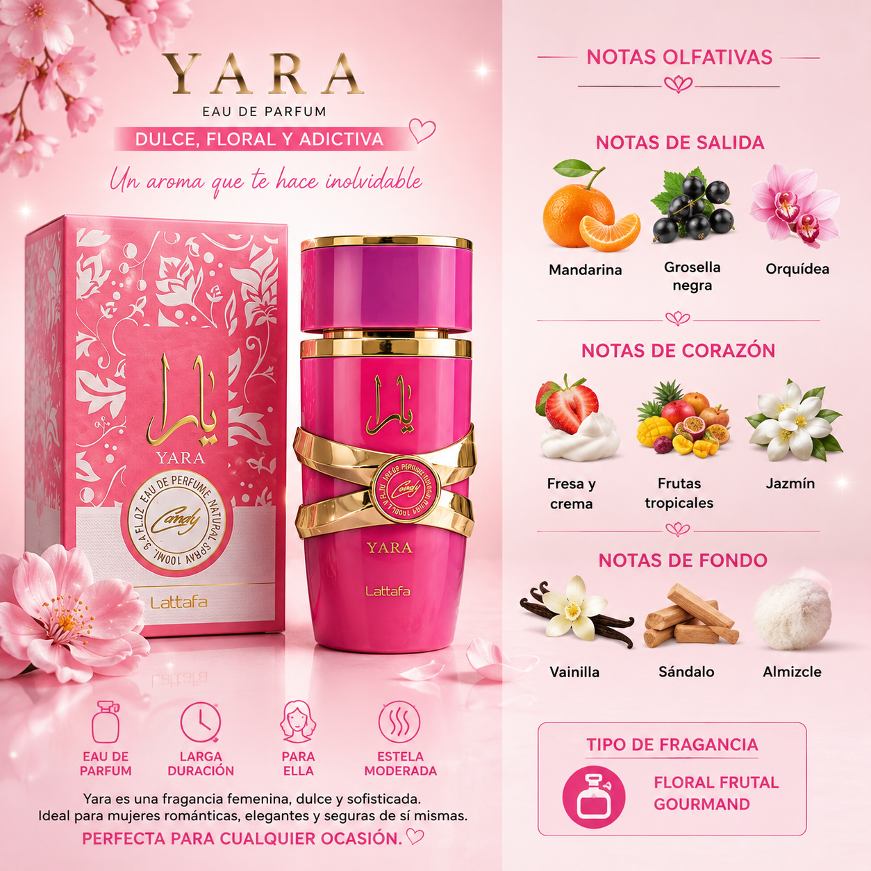 💖✨ YARA CANDY ✨💖 100 ML 1.1 PREMIUM 🚚 Envíos gratis