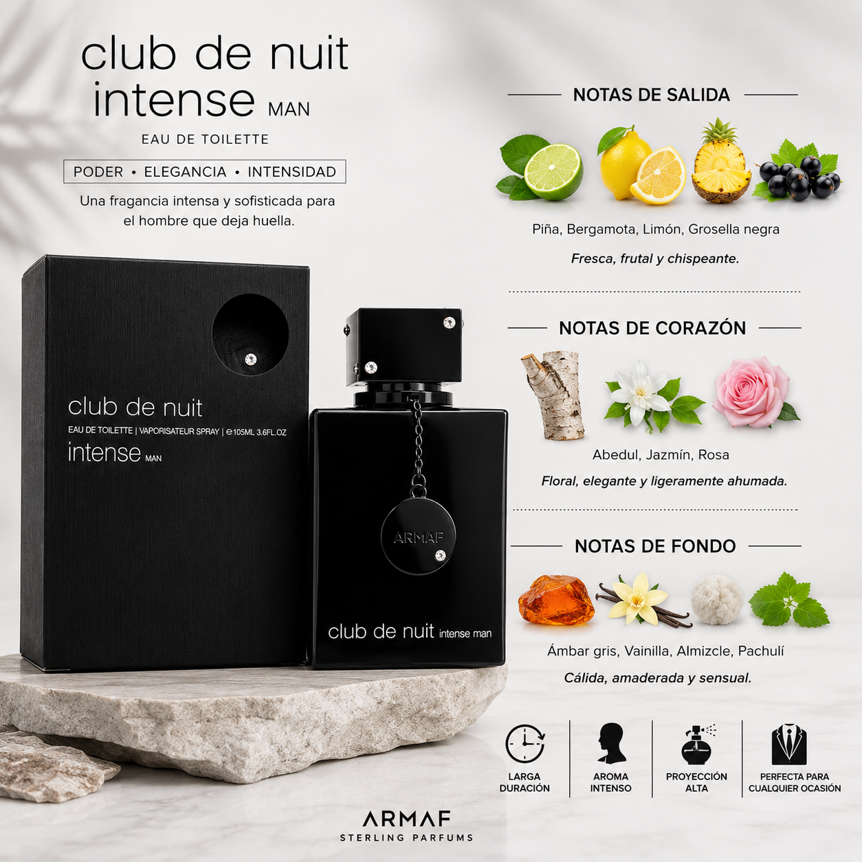 🖤 CLUB DE NUIT INTENSE MAN ARMAF 105 ML 1.1 PREMIUM.     🚚 ENVIO GRATIS